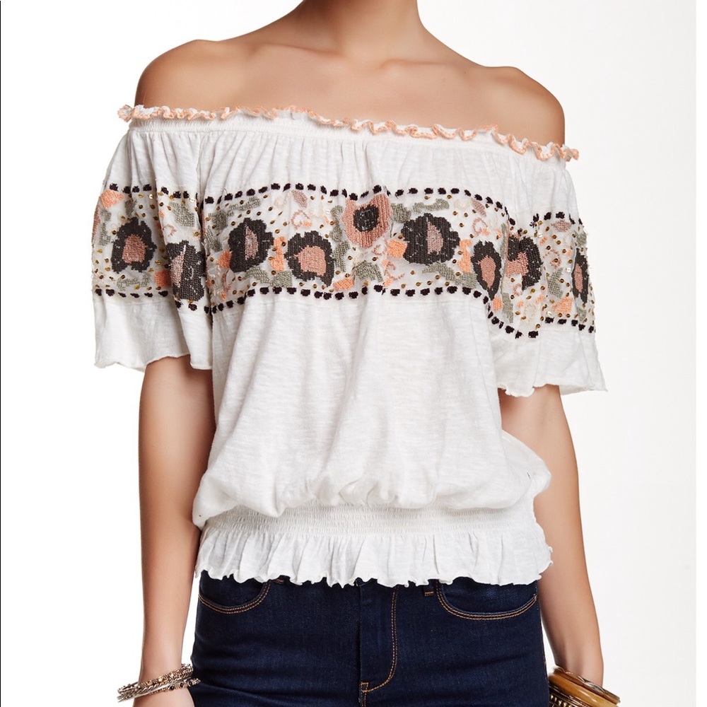 Free People Off the Shoulder Top